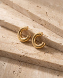 Joy Half Hoop Chunky Earrings