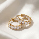 Luxe Square-Cut Hoop Earrings