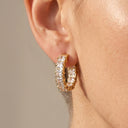Luxe Square-Cut Hoop Earrings