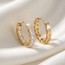 Luxe Square-Cut Hoop Earrings