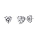 Amora Heart Crystal Stud Earrings