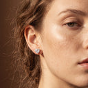 Amora Heart Crystal Stud Earrings