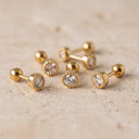 Halo CZ Cartilage Stud