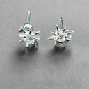 3mm CZ Stud Earrings | 18K Gold over Sterling Silver Earrings
