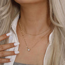 Single Stone CZ Necklace – Dainty & Hypoallergenic