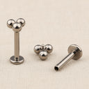 Titanium Internally Threaded Flat Back Earrings – 16g Post