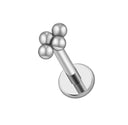 Titanium Internally Threaded Flat Back Earrings – 16g Post