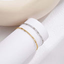 Layered Chain Bracelet – On a display showing two colours 
