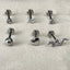 Press Fit Flat Back Stud – Push Pin Earring in Gold or Silver