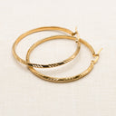 Large Gold Hoop Earrings – 18K Plated, Lightweight & Hypoallergenic.