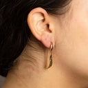 Gold Wave Spiral Earrings – 14K Gold Over Sterling Silver