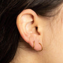 Gold Twist Hoop Earring– Surgical Stainless Steel 