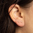 Tiny CZ Stud Earrings – Hypoallergenic