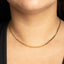Flat Snake Chain Necklace – 18K Gold Plated, Water-Resistant & Tarnish-Free