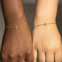 Personalised Letter Charm Bracelet – 18K Gold PVD Plated.