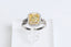 2ct Canary Yellow Moissanite Halo Ring – Sterling Silver & Pavé Setting