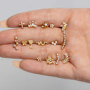Dainty 16G Tragus & Cartilage Piercing Studs – Screw Back 
