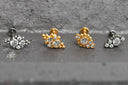 Titanium Flat-Back Piercing Earrings – Skin-Kind Metals