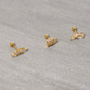 Dainty 16G Tragus & Cartilage Piercing Studs – Screw Back 
