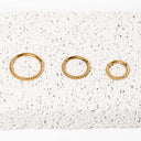 Gold Twist Hoop Earring– Surgical Stainless Steel 