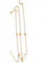 18K gold PVD Personalised letter charm bracelet – minimalist everyday jewellery by Ella and Faith London.