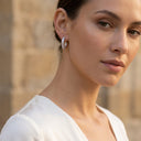 Luxe Square-Cut Hoop Earrings