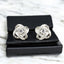 Moissanite Knot Stud Earrings – Sterling Silver (8mm)