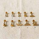 Press Fit Flat Back Earring – Push Pin Stud Gold or Silver