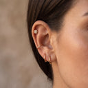 Clustered Halo CZ Cartilage Stud