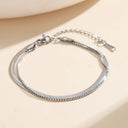 Nova Double Snake Chain Anklet