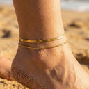 Nova Double Snake Chain Anklet