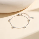 Amore Heart Station Anklet
