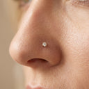 Solitaire CZ Nose Stud