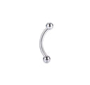 Double-Sided Threadless Curved Piercing Bar – 16G.