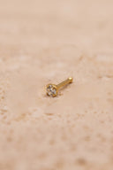 Solitaire CZ Nose Stud