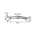 CZ Double-Sided Threadless Curved Piercing Bar – 16G.