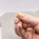 Tiny Moon CZ Stud Earrings – 18K Gold Dainty Minimalist Earrings
