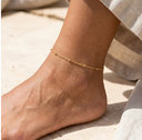 Gold Beaded Ankle Bracelet – Trendy, Hypoallergenic & Adjustable