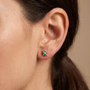 Turquoise Sunburst Piercing Stud