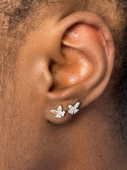 Butterfly Stud Earrings | Cartilage Earring | Ella & Faith London