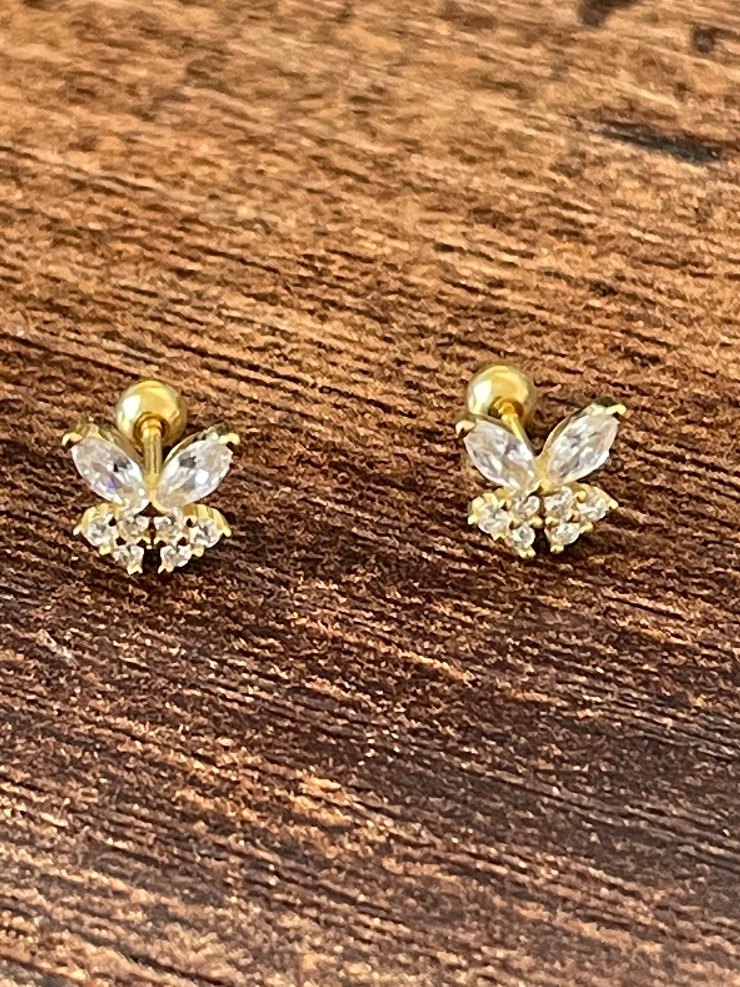 Butterfly Stud Earrings | Cartilage Earring | Ella & Faith London