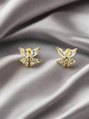 Sterling Silver Butterfly Earrings – Screw-Back Closure