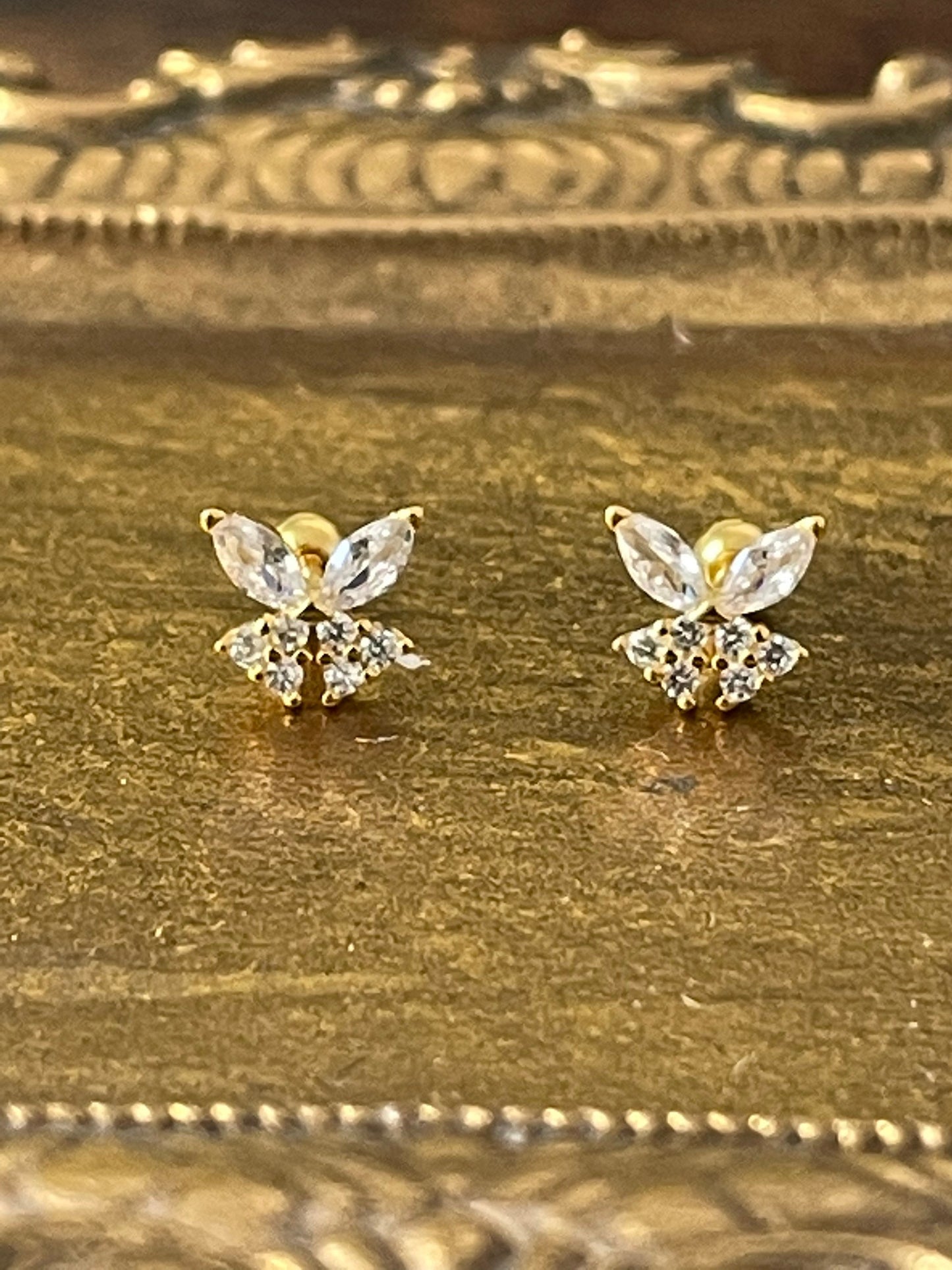 Butterfly Stud Earrings | Cartilage Earring | Ella & Faith London