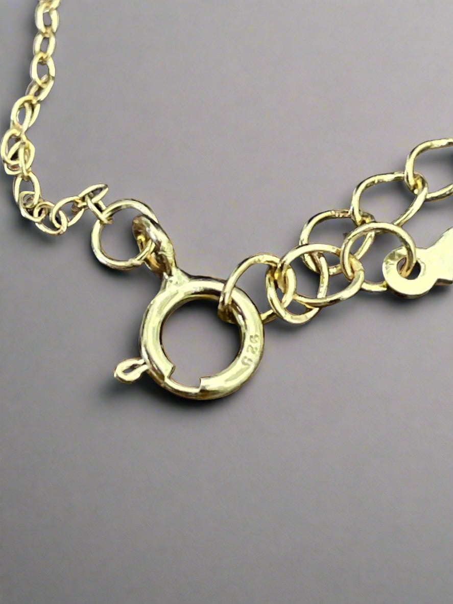 Gold Sun Gypsy Necklace – Vermeil 18K Gold Moon & Star Pendant