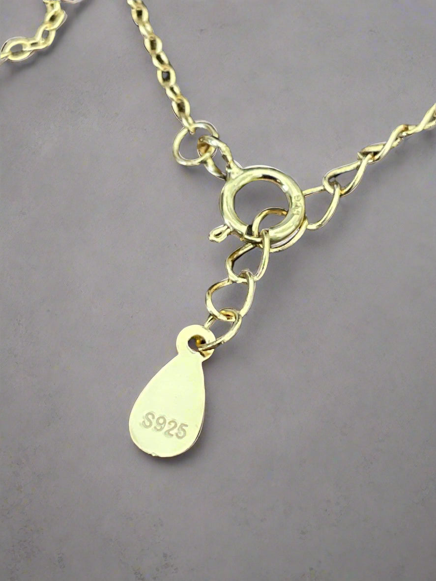 Gold Sun Gypsy Necklace – Vermeil 18K Gold Moon & Star Pendant