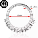 Titanium Ball CZ Clicker Hoop – Hypoallergenic & Waterproof, the measurements  