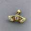 Gold statement 20G piercing earring – CZ cartilage & nose stud by Ella and Faith London