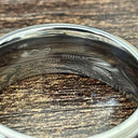 Titanium Two-Tone Wedding Band – Comfort Fit, Hypoallergenic & Durable.
