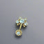 Gold or Rhodium Navel Piercing – Internally Threaded 14G Belly Bar