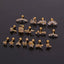 Gold dainty 16G tragus and cartilage piercing studs – hypoallergenic jewellery by Ella and Faith London.